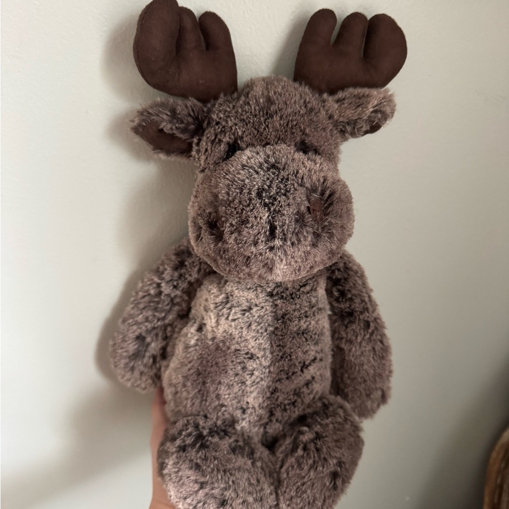Jellycat Gray Brown Plush Moose